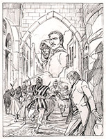 Volto Nascosto - Matita su cartoncino Fabriano 23x17