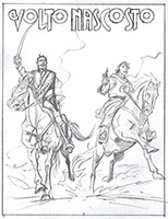 Bozzetti cover Volto Nascosto - matita su carta 21x16