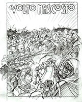 Bozzetto Volto Nascosto Cover “Pioggia di sangue” - Matita su carta 21x16