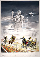 Cover Volto Nascosto n7 “Il fantasma” Volto Nascosto - Acrilico su cartoncino Schoellers 35x25