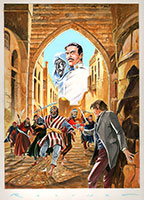 Cover Volto Nascosto n8 (Versione integrale) “La strada per Adua” Volto Nascosto - Acrilico su cartoncino Schoellers 35x25