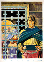 Cover Volto Nascosto n10 “Il presidio” Volto Nascosto - Acrilico su cartoncino Schoellers 35x25