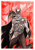 Batman - Mostra Mac Donald roma - Acrilico su carta