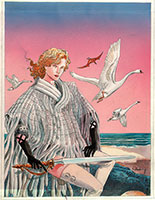 Cover “I signori del silenzio” Comic Art Glenat - Ecoline su carta 31x23