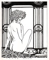 Cover Ex Libris Eroticis - Albin Michel - Inchiostro di china 32x22