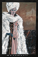 Madame Gregoriaz - Olio su carta 32x22