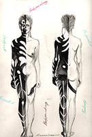 Body painting - ecoline 36x27